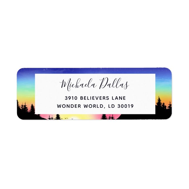 Sunset Return Address Label (Front)