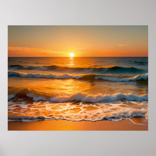 Sunset Rhythms: Beach Ballet Poster (Front)