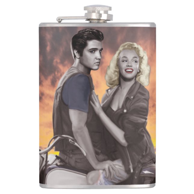 Sunset Ride 2 Hip Flask (Front)