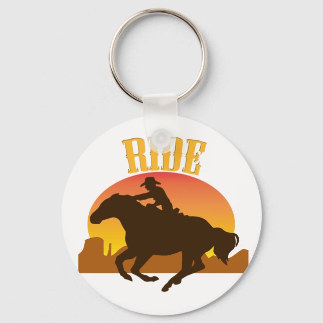 Sunset Ride Key Ring (Front)