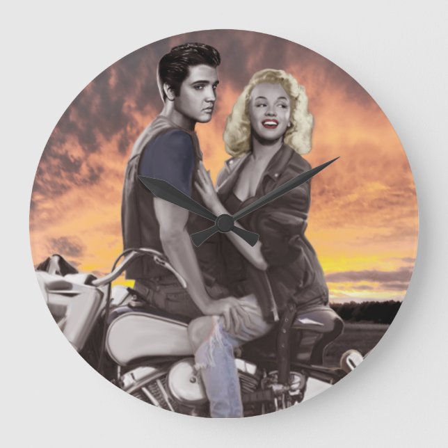 Sunset Ride Large Clock (Front)