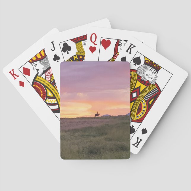 Sunset Ride Playing Cards (Back)