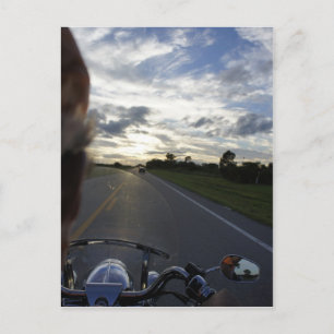 Sunset Ride Postcard