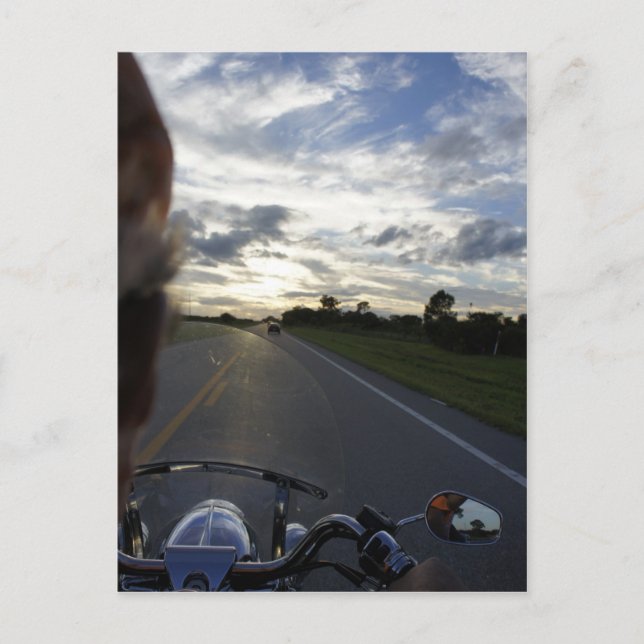 Sunset Ride Postcard (Front)