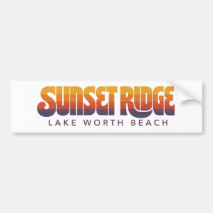 Sunset Ridge Bumper Sticker