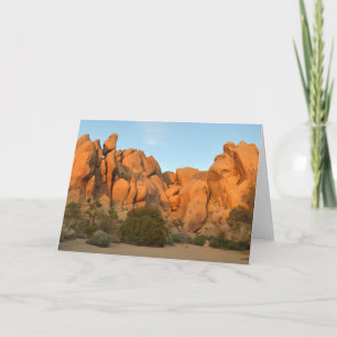 Sunset Rocks at Joshua Tree Card