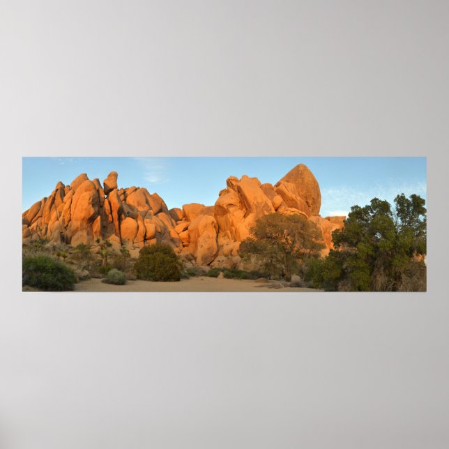 Sunset Rocks at Joshua Tree Poster (Front)