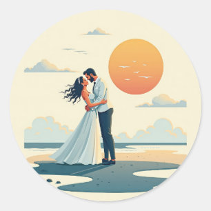 Sunset Romance Sticker