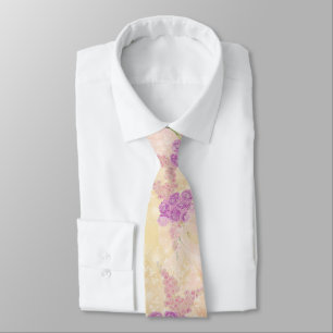 Sunset Rose Father of the Bride bow Bouquet Tie