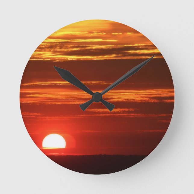 Sunset Round Clock (Front)