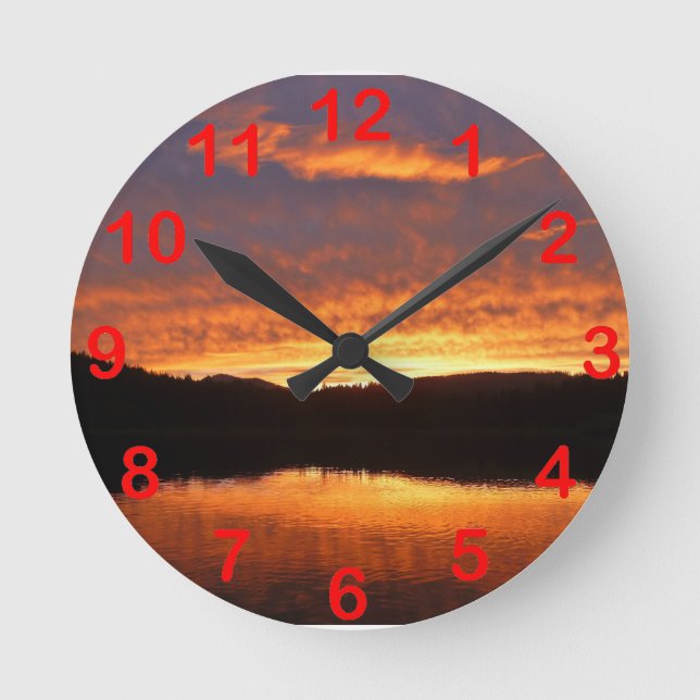 Sunset Round Clock (Front)