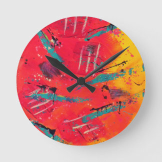 Sunset Round Clock