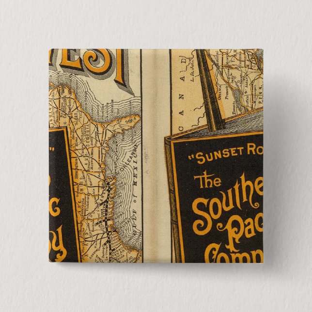 Sunset Route 15 Cm Square Badge (Front)