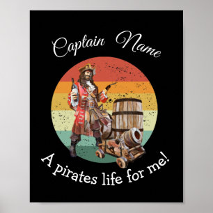 Sunset Rum Party Pirate  Poster