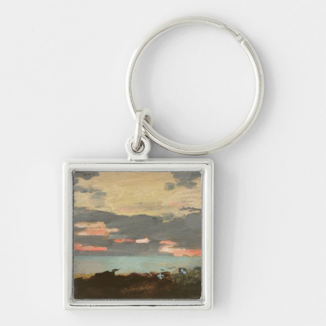 Sunset, Saco Bay Key Ring (Front)