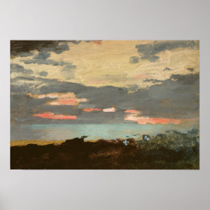 Sunset, Saco Bay Poster