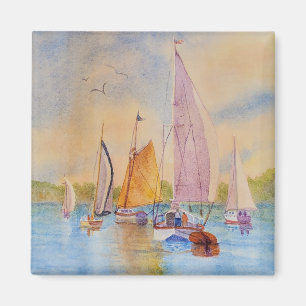 sunset sail magnet