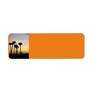 Sunset Sail Return Address Label
