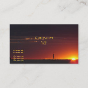 Sunset Sailboat Business Card