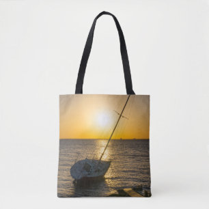 Sunset Sailboat Shipwreck Gulf Breeze FL Bag