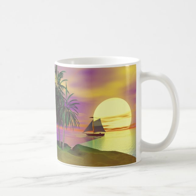 Sunset Sailing Coffee Mug (Right)