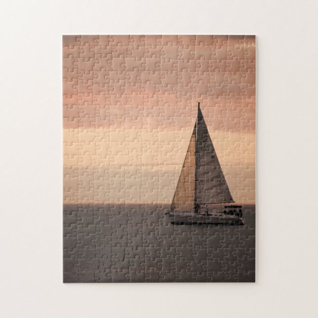 Sunset Sailing Cruise - 11x14 - 252 pcs. Jigsaw Puzzle (Vertical)