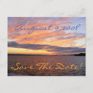 Sunset Save The Date! Announcement Postcard