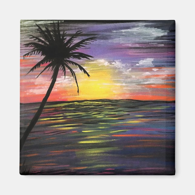 Sunset Sea Magnet (Front)