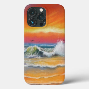 Sunset Sea Painting iPhone 13 Pro Case