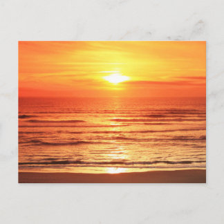 Sunset Sea Postcard