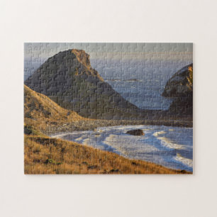 Sunset, Sea Stacks, Sisters, Oregon Coast Jigsaw Puzzle