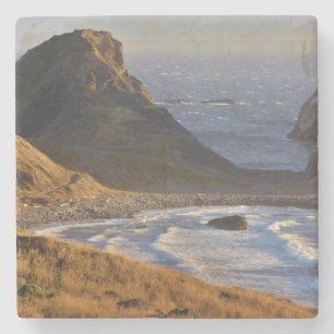 Sunset, Sea Stacks, Sisters, Oregon Coast Stone Coaster