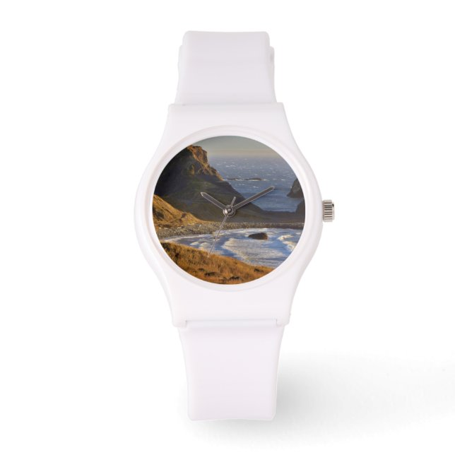 Sunset, Sea Stacks, Sisters, Oregon Coast Watch (Front)