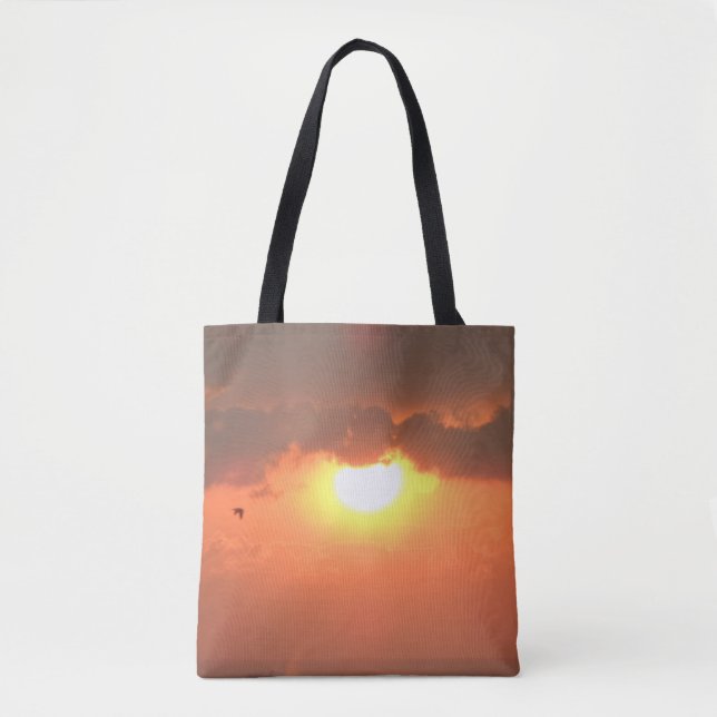 Sunset & Seagull Tote Bag (Front)