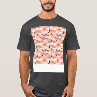 Sunset Seamless Pattern Sun Sky Light Sunlight Sun T-Shirt