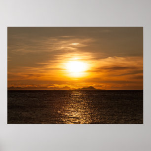 Sunset Seascape photo Poster