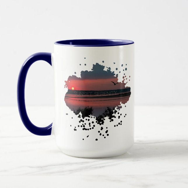Sunset Serenity | Evening Lagoon Mug (Left)