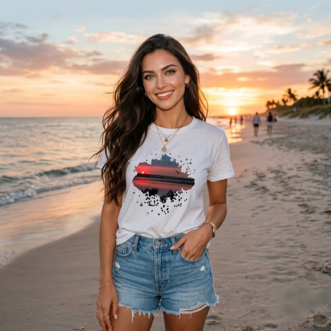 Sunset Serenity | Evening Lagoon T-Shirt (Creator Uploaded)