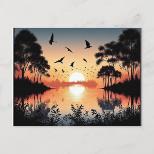 Sunset Serenity  Holiday Postcard