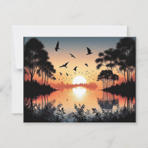 Sunset Serenity  Postcard