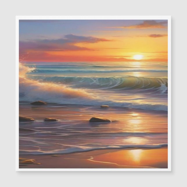 Sunset Serenity: Waves of Tranquillity (Front)