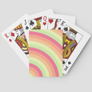 Sunset Sherbet Swirl Playing Cards