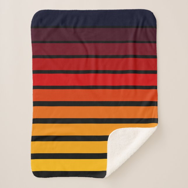 Sunset Sherpa Blanket (Front)