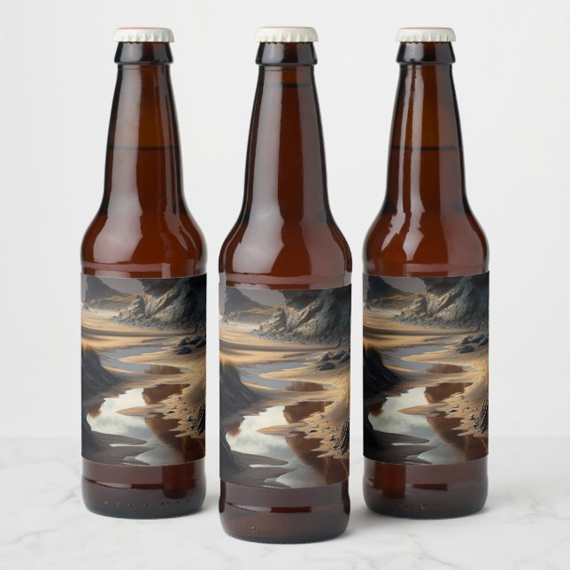 Sunset Shore Beer Bottle Label (Bottles)