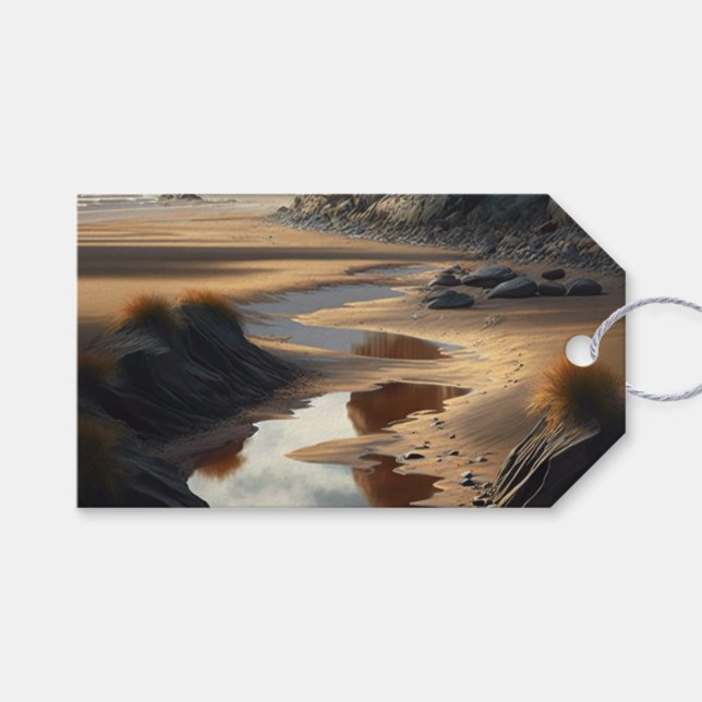 Sunset Shore Gift Tags (Front (Horizontal))