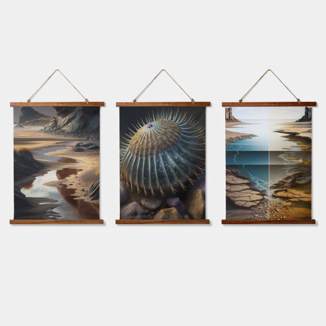 Sunset Shore Hanging Tapestry (Triple)