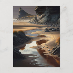 Sunset Shore Invitation Postcard