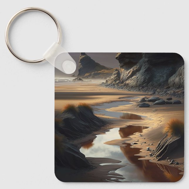 Sunset Shore Key Ring (Front)