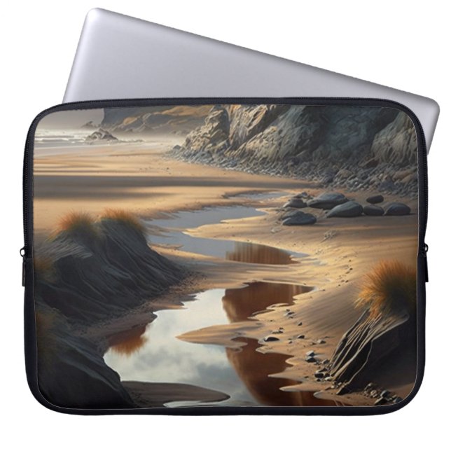 Sunset Shore Laptop Sleeve (Front)