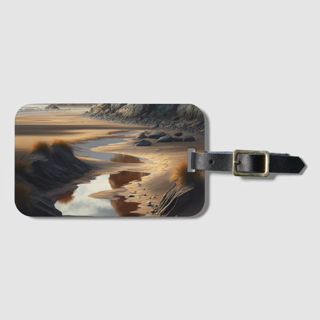 Sunset Shore Luggage Tag (Front Horizontal)